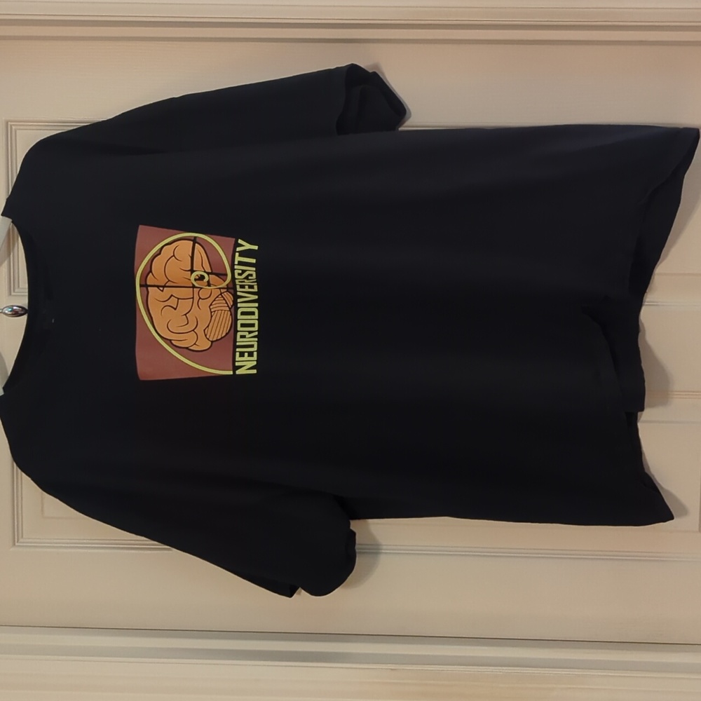 2 for $24~ThinkGeek Neurodiversity T-shirt Black 3x